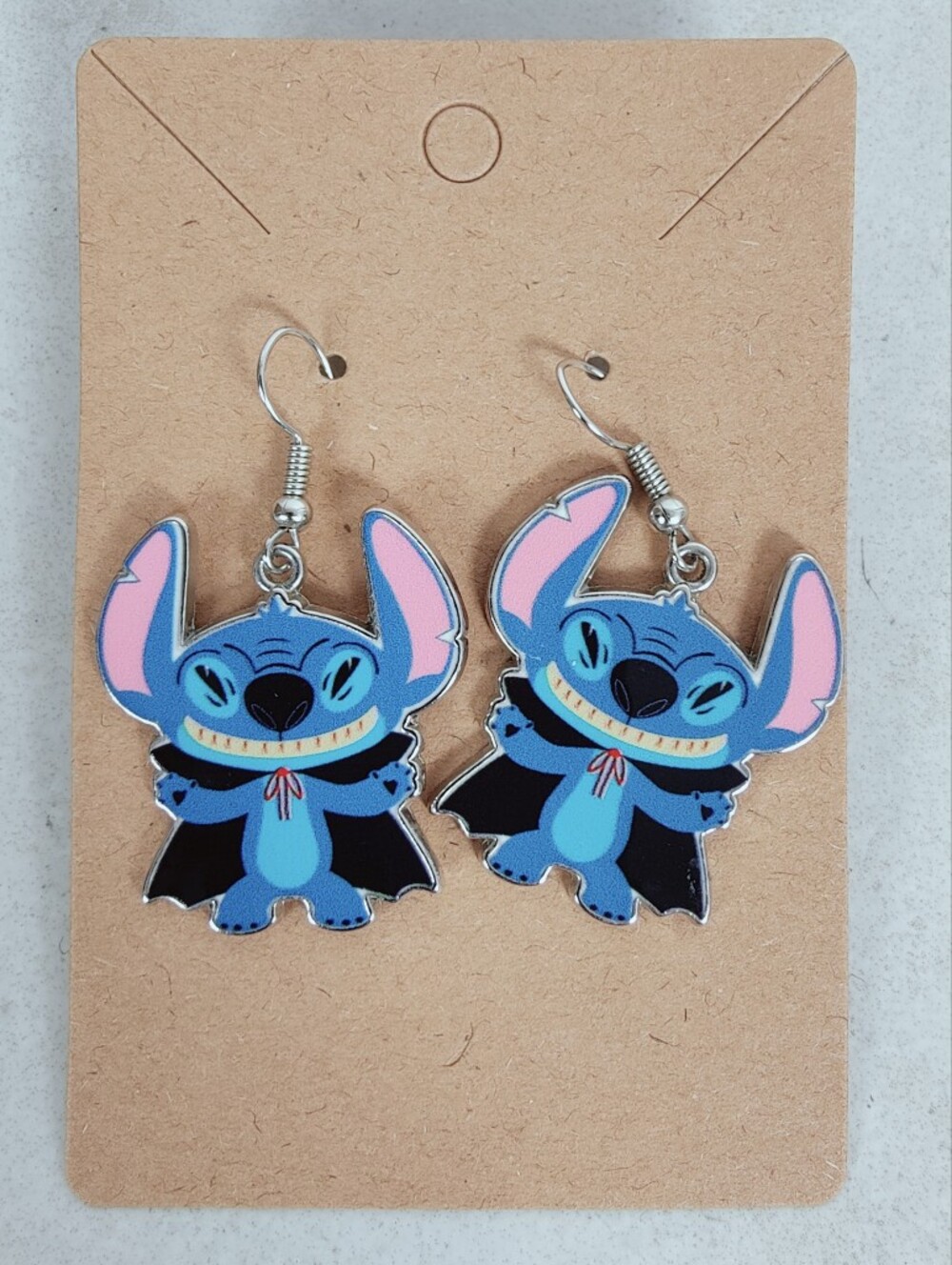 Disney Vampire Stitch Dangling Earrings, OS